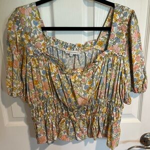 Cupcakes and Cashmere top. Insanely comfortable. Super fun and happy colors.